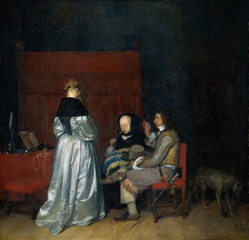 Gerard Ter Borch : Gallant Conversation known as The Paternal Admonition